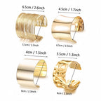 Beliebtes Armband, einfaches, halbkreisförmiges, hohles C-förmiges Armreif, trendiger Allrounder, eleganter Schmuck