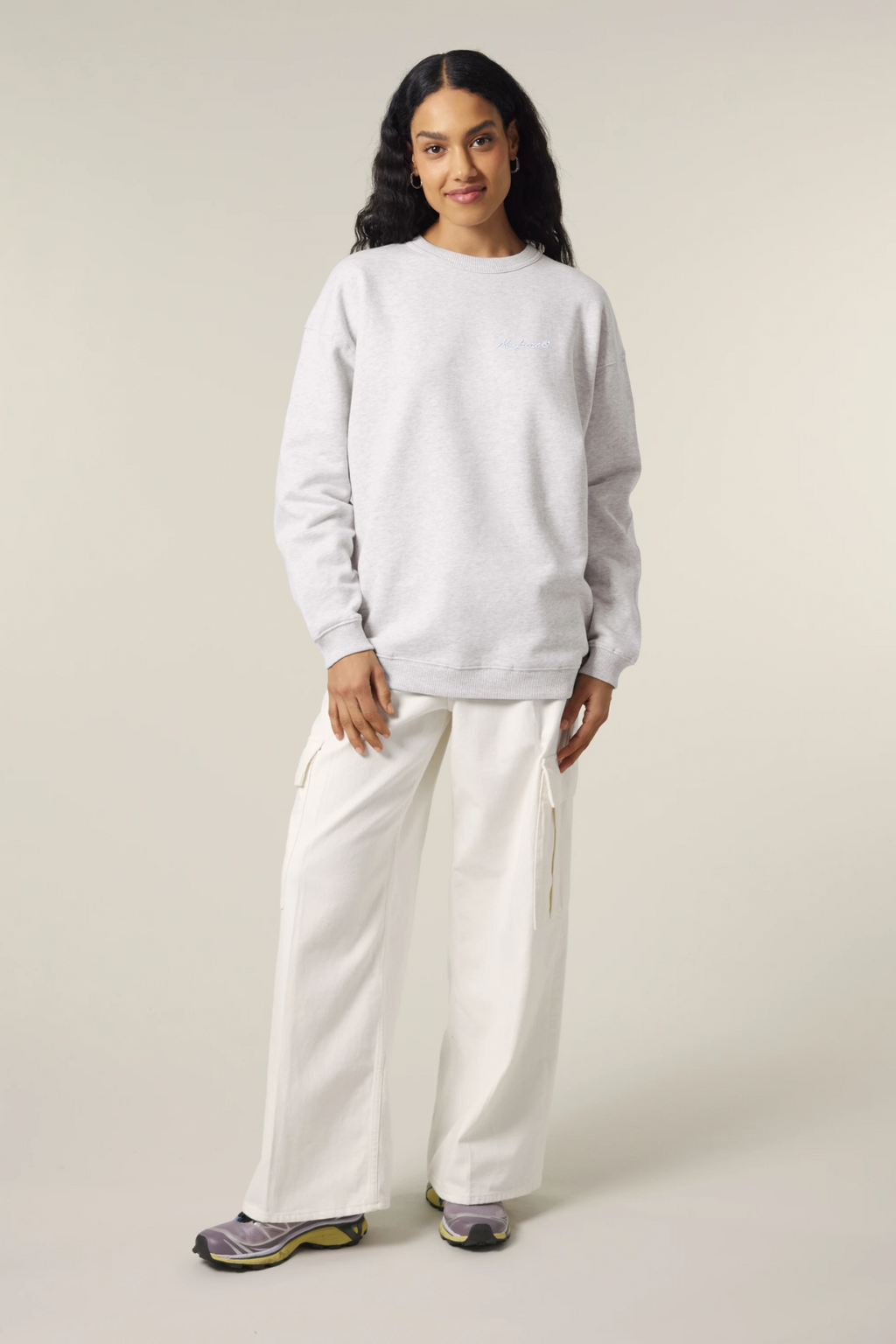 White Label Stick Oversize Damen Crewneck Sweatshirt