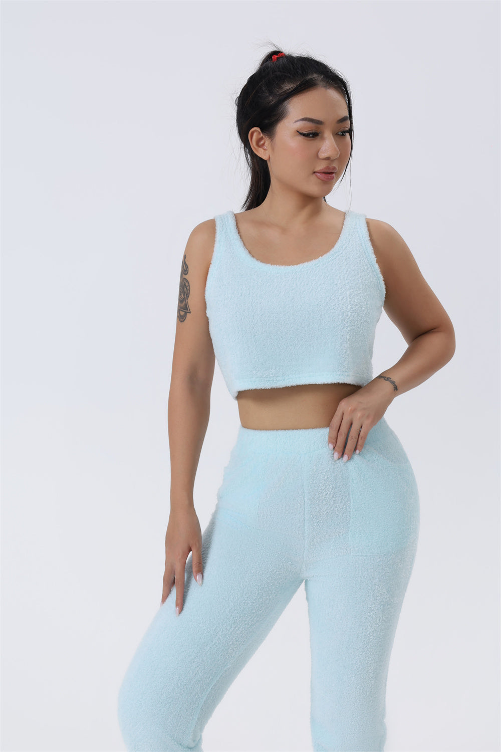 Ensemble de pyjama douillet, 3 pièces
Loungewear femme, doux et chaud