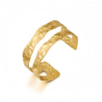 Beliebtes Armband, einfaches, halbkreisförmiges, hohles C-förmiges Armreif, trendiger Allrounder, eleganter Schmuck
