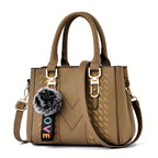 Gesteppte Schultertasche, Ostertasche für Damen