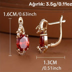 Trendige runde und ovale Steine ​​in Weiß, Blau, Rot und Rosa für Damen. 