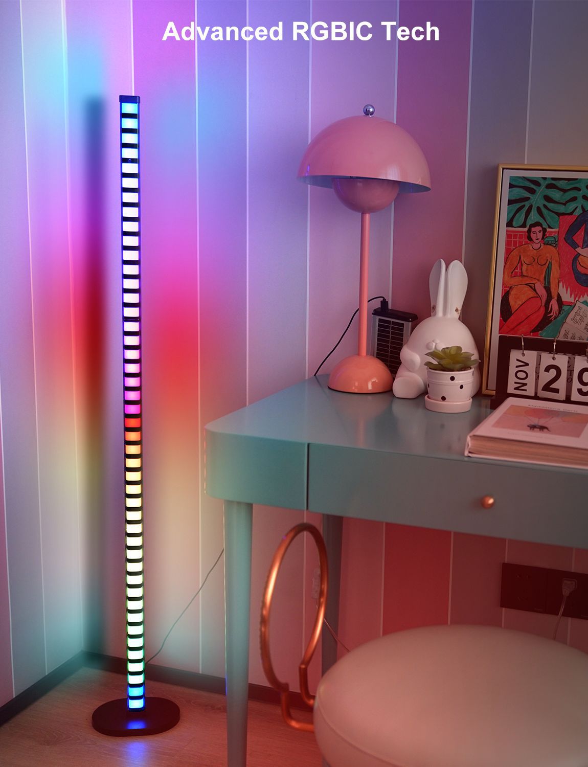 Landing Music Rhythm Light Slide Color Voice Control