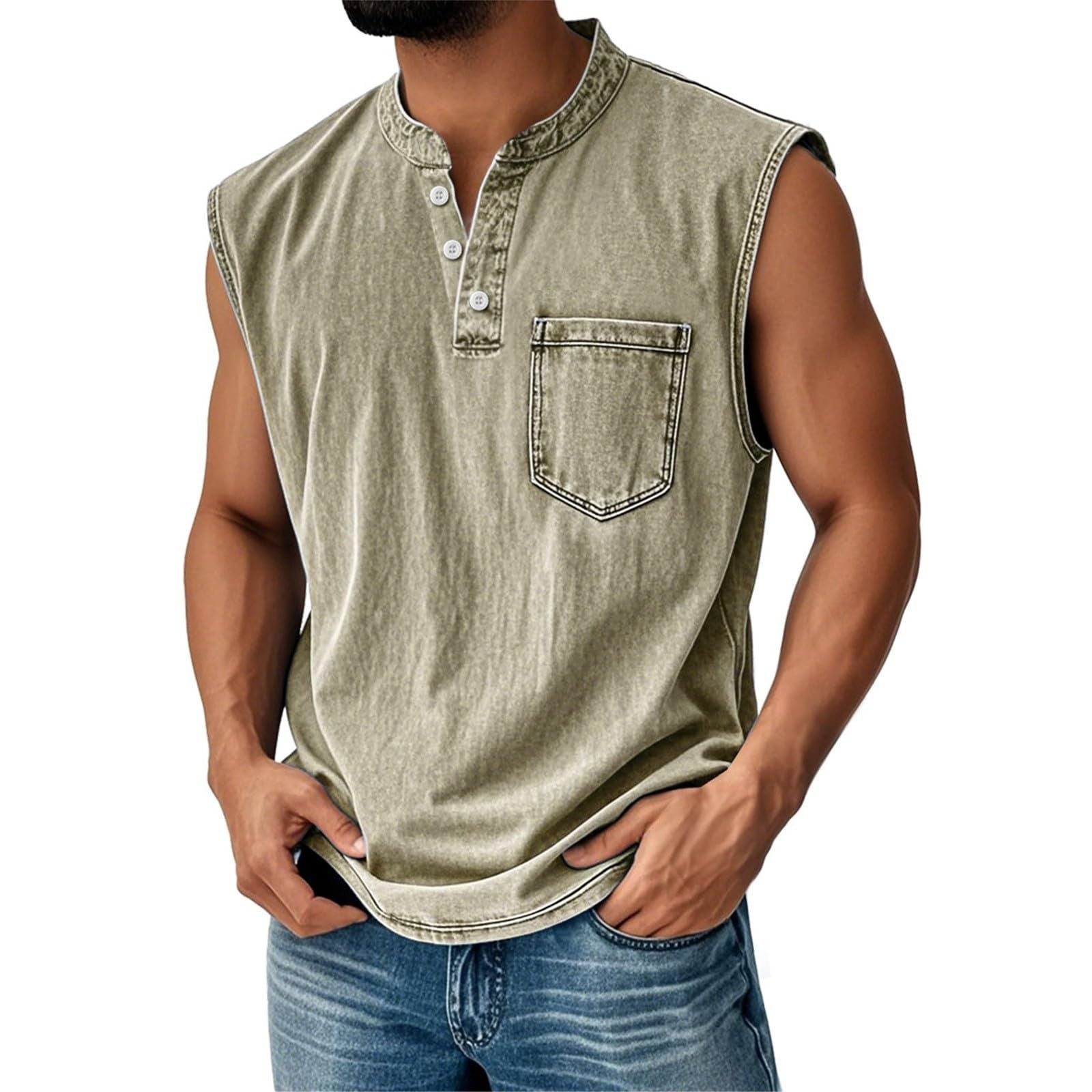 Youth Men's Casual Sleeveless T-Shirt