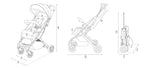 Kinderwagen MoMi ESTELLE ab 6 Monaten (bis 15 kg), klappbarer Kinderwagen mit 5-Punkt-SicherheitsgurtKinderwagen MoMi ESTELLE ab 6 Monaten (bis 15 kg), klappbarer Kinderwagen mit 5-Punkt-Sicherheitsgurt, Einkaufskorb mit Auflappfunktion , Teleskopzuggriff