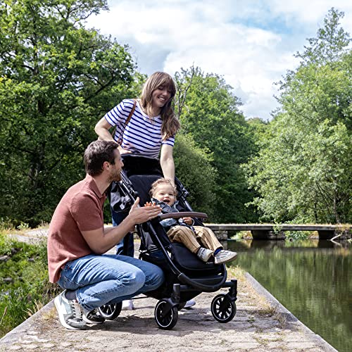 Bebeconfort Zephir, kompakter Baby Kinderwagen, 0–4 Jahre (bis zu 22 kg), leichter Reise Buggy (4,5 kg), in Kabinengröße, flacher und verstellbarer Sitz, Aufbewahrungskorb, Mineral Green