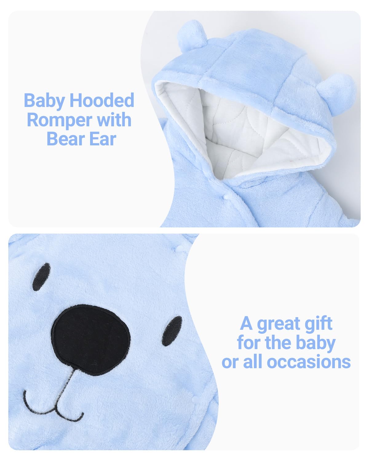Baby Overall Winter Mit Kapuze Schneeanzug Flanell Strampler Spieler Spielanzug Mit Füße Karikatur Jumpsuit Kleidung 0-3 Monate