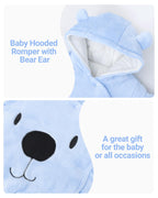 Baby Overall Winter Mit Kapuze Schneeanzug Flanell Strampler Spieler Spielanzug Mit Füße Karikatur Jumpsuit Kleidung 0-3 Monate