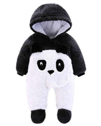 Baby Overall Winter Mit Kapuze Schneeanzug Flanell Strampler Spieler Spielanzug Mit Füße Karikatur Jumpsuit Kleidung 0-3 Monate