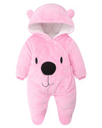 Baby Overall Winter Mit Kapuze Schneeanzug Flanell Strampler Spieler Spielanzug Mit Füße Karikatur Jumpsuit Kleidung 0-3 Monate