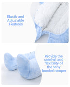 Baby Overall Winter Mit Kapuze Schneeanzug Flanell Strampler Spieler Spielanzug Mit Füße Karikatur Jumpsuit Kleidung 0-3 Monate