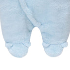Baby Winter Schneeanzug Baby Strampler, Junge und Mädchen Einteiliger Anzug mit Kapuze, Kleinkind Oberbekleidung Schneeanzug Set Dick und Warm,Blau 3-6 Monate