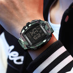 Multifunctional Mens Electronic Watch Digital Wristwatch For Students