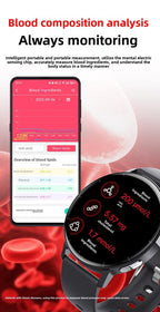 1,41-Zoll-Gesundheits-Smartwatch Fitness-Tracker mit Herzfrequenz-, Blutsauerstoff-, Blutdruck- und Schlafmonitor
