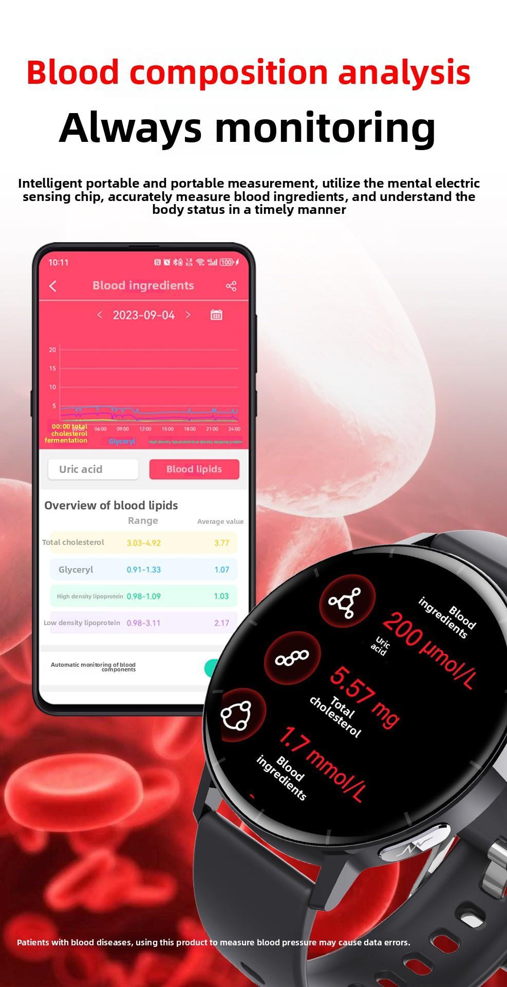 1,41-Zoll-Gesundheits-Smartwatch Fitness-Tracker mit Herzfrequenz-, Blutsauerstoff-, Blutdruck- und Schlafmonitor