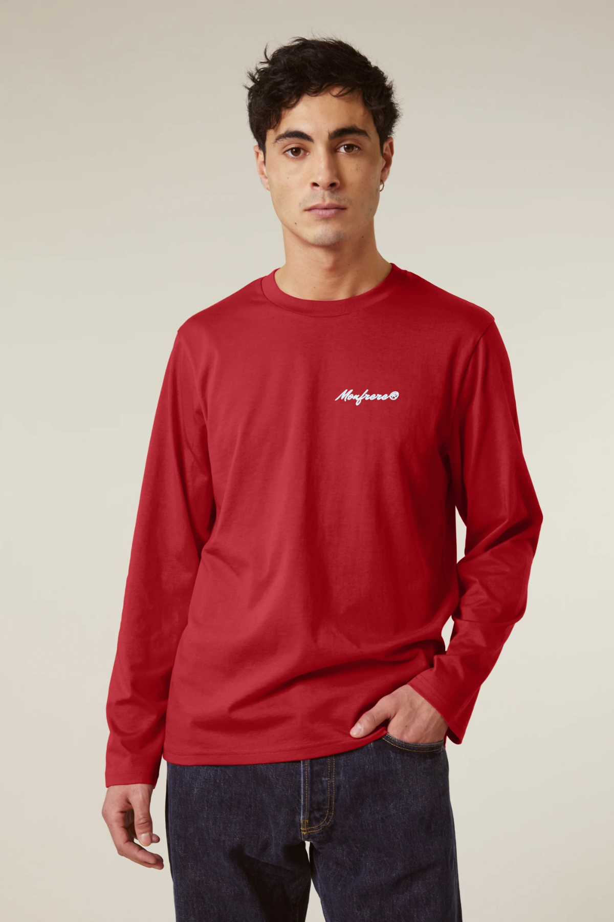 White Label Stick Unisex-Langarmshirt