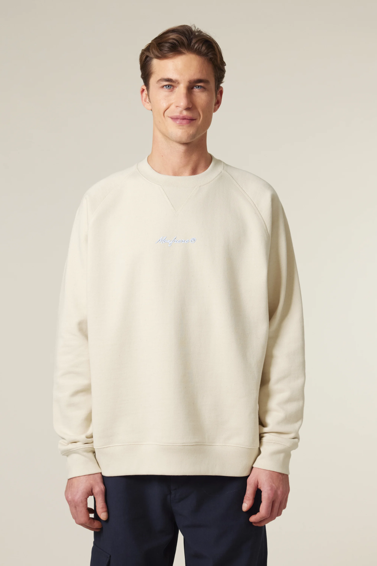 White Label Stick Unisex-Relaxed-Raglan-Sweatshirt
