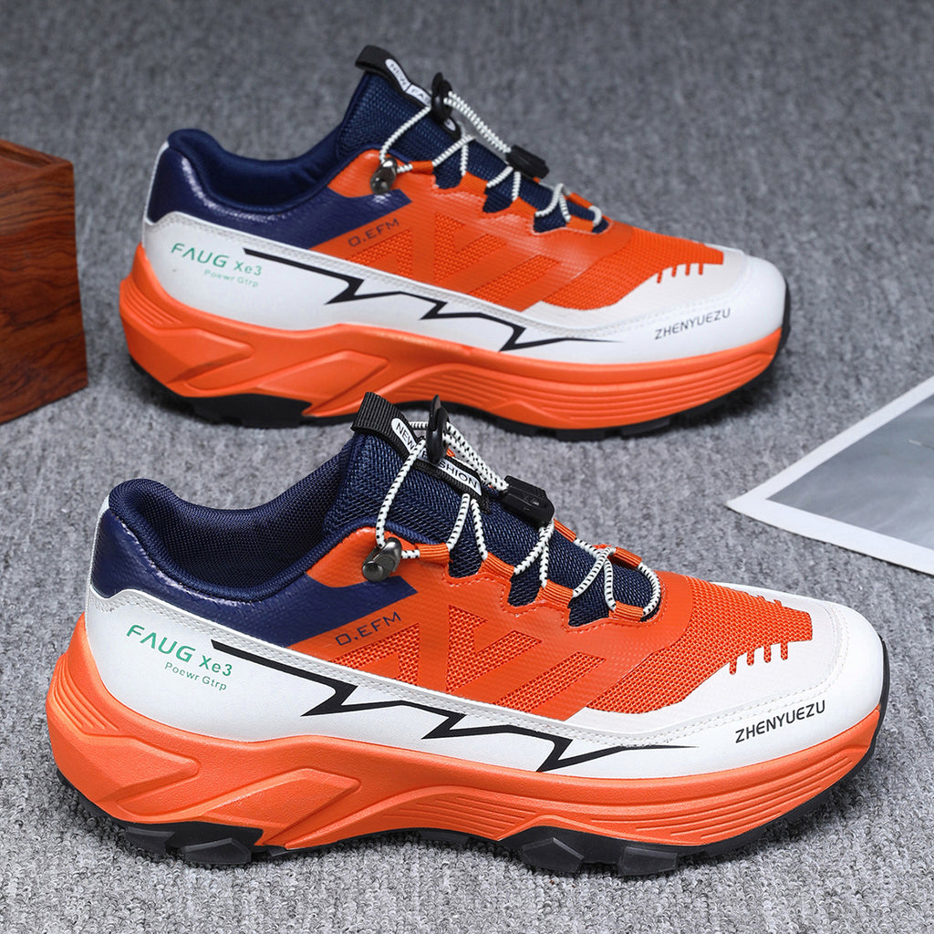Herren Colorblock Sneaker Outdoor Freizeit Bergsteigen Wandern Lauf-Sportschuhe