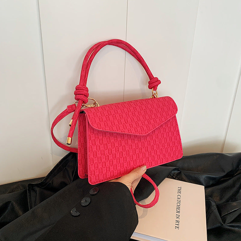Sac à main mode femme à une épaule de couleur unie
