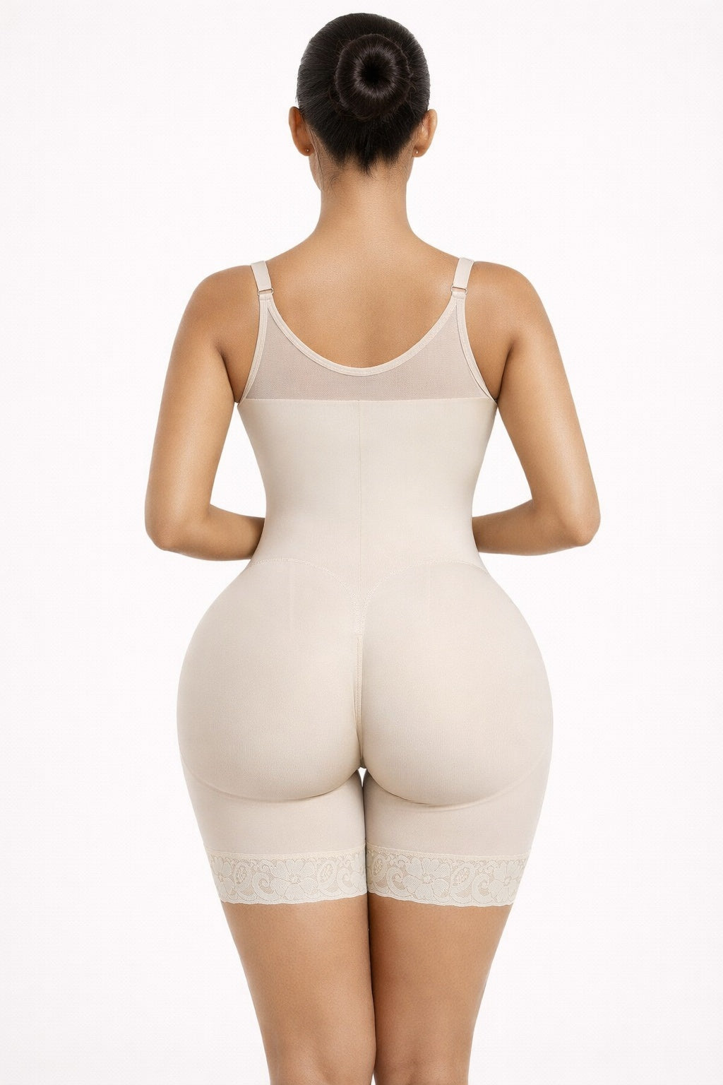 Fajas Colombianas Formende Postpartum-Shapewear für Damen, Bauchkontrolle, Po-Lifter, Body Shaper mit Reißverschluss-Schritt