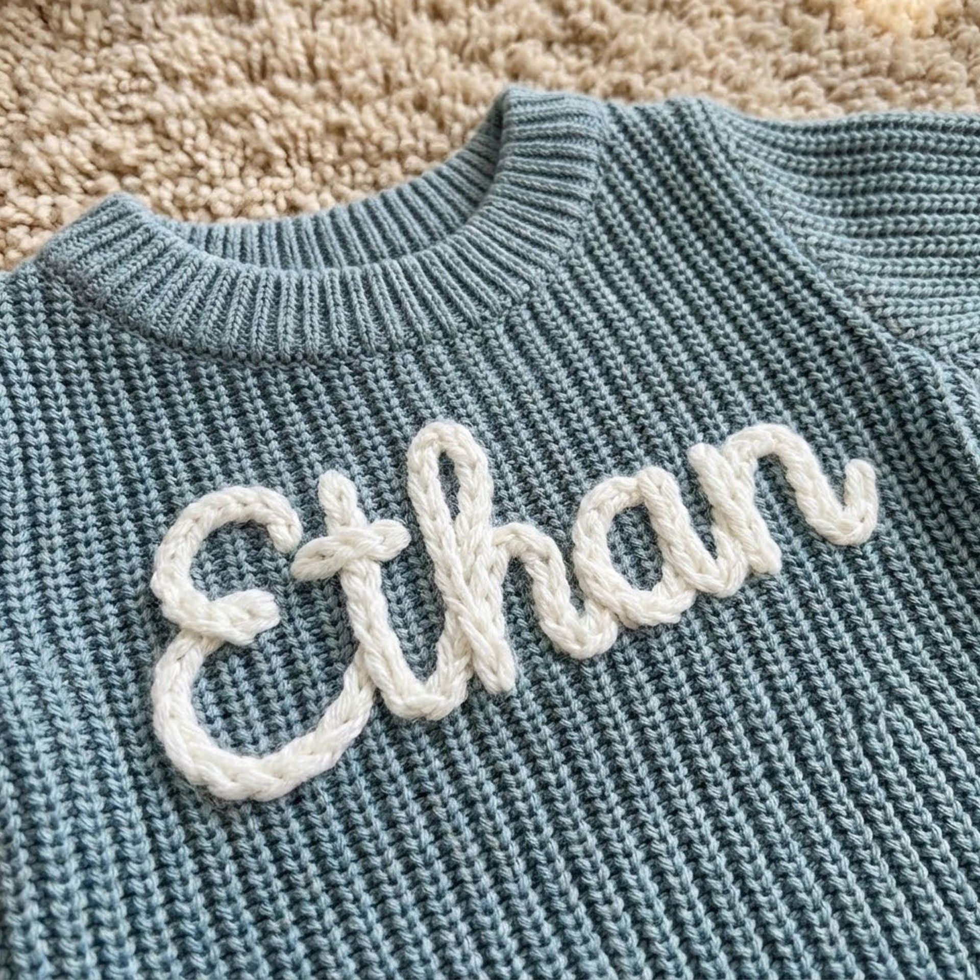 Embroidered Custom Letter Baby Jumpsuit