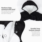 Baby Overall Winter Mit Kapuze Schneeanzug Flanell Strampler Spieler Spielanzug Mit Füße Karikatur Jumpsuit Kleidung 0-3 Monate