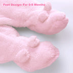 Baby Winter Schneeanzug Baby Strampler, Junge und Mädchen Einteiliger Anzug mit Kapuze, Kleinkind Oberbekleidung Schneeanzug Set Dick und Warm,Blau 3-6 Monate