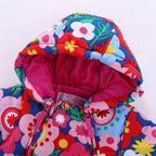 Baby Winter Overall Mit Kapuze Schneeanzüge mit Handschuhen und Füßlinge Mädchen Jungen Warm Kleidungsset