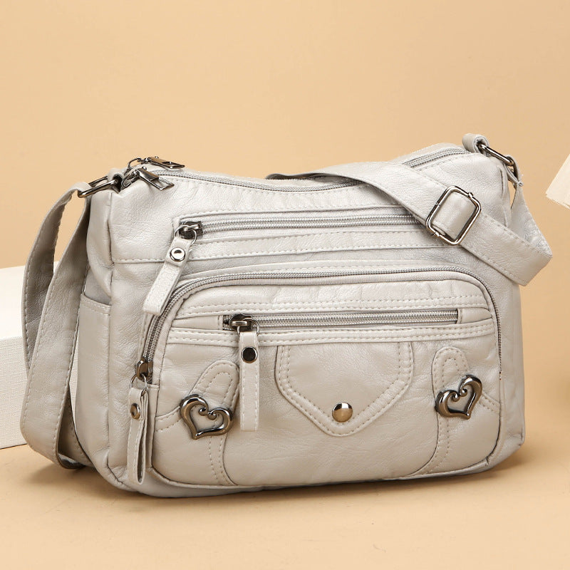Sac à bandoulière polyvalent de haute qualité au design spacieux et multicouche