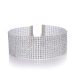 Mode Frauen Full Crystal Strass Choker Halskette Hochzeit Schmuck Choker Halsketten Für Frauen