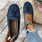 Damen Slipper mit runder Zehenpartie, rutschfest, weich, bequem