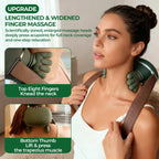 Bionischer Finger-Nacken- und Schultermassager, kabelloser zervikaler Trapezius-Knet-Massageschal mit bürstenlosem Motor
