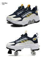 Children's Skates Four-wheel Invisible Deformation