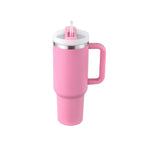 40 oz Becher mit Griff und Strohhalm, isoliert, auslaufsicher, Vakuum-Kaffeetasse aus Edelstahl mit Deckel, konischer Becher, Geschenke für Valentinsliebhaber, geeignet für Auto, Fitnessstudio, Büro, Reisen