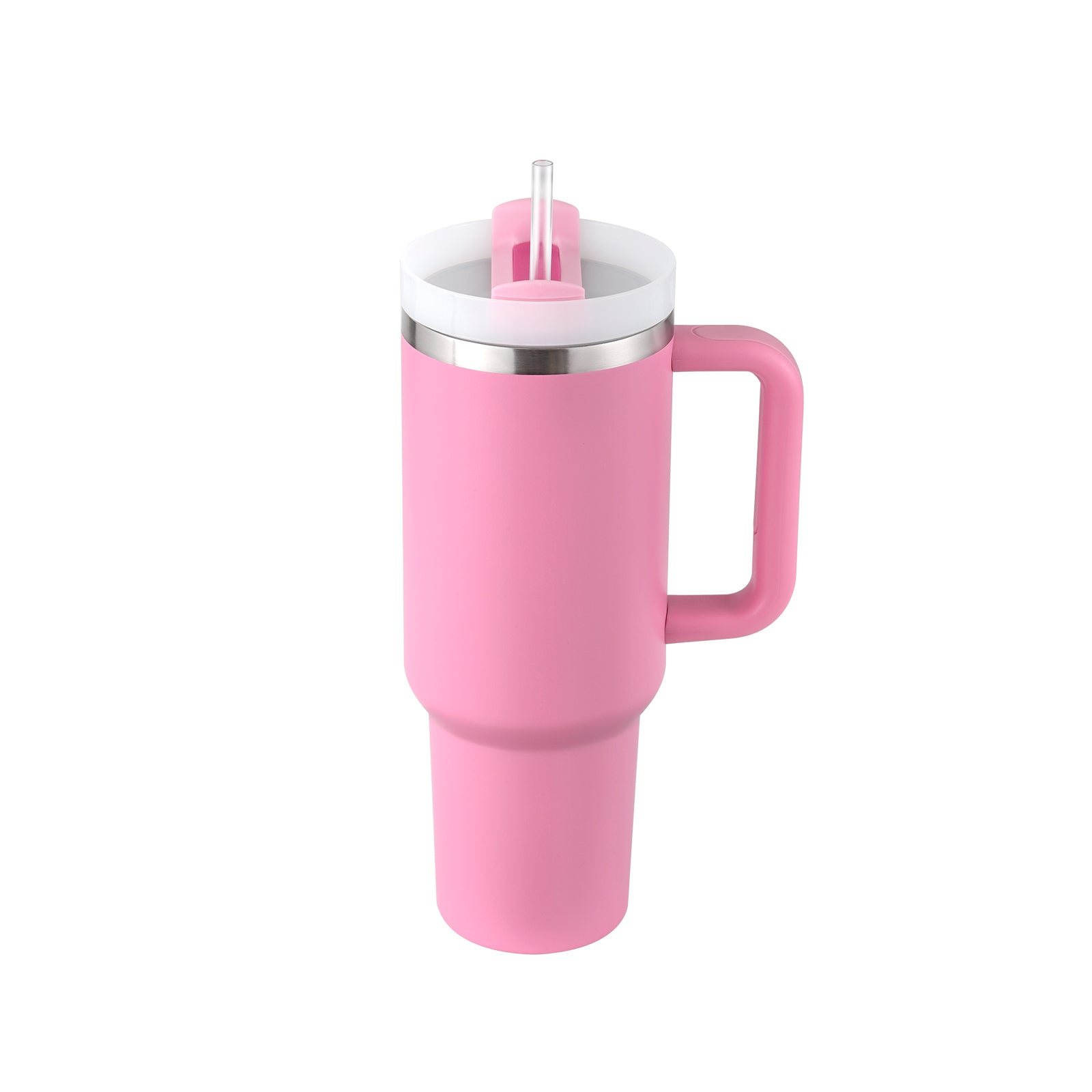 40 oz Becher mit Griff und Strohhalm, isoliert, auslaufsicher, Vakuum-Kaffeetasse aus Edelstahl mit Deckel, konischer Becher, Geschenke für Valentinsliebhaber, geeignet für Auto, Fitnessstudio, Büro, Reisen