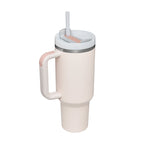 40 oz Becher mit Griff und Strohhalm, isoliert, auslaufsicher, Vakuum-Kaffeetasse aus Edelstahl mit Deckel, konischer Becher, Geschenke für Valentinsliebhaber, geeignet für Auto, Fitnessstudio, Büro, Reisen