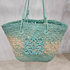 Straw beach bag
