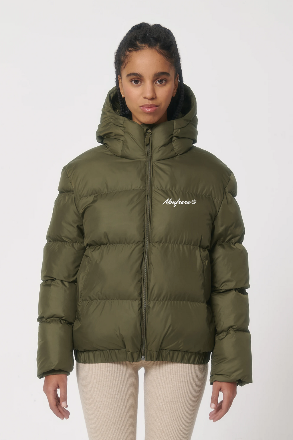 White Label Stick Unisex Oversized Steppjacke