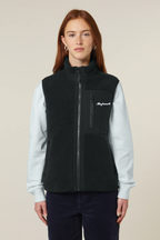 White Label Stick Unisex-ärmellose Sherpa-Jacke