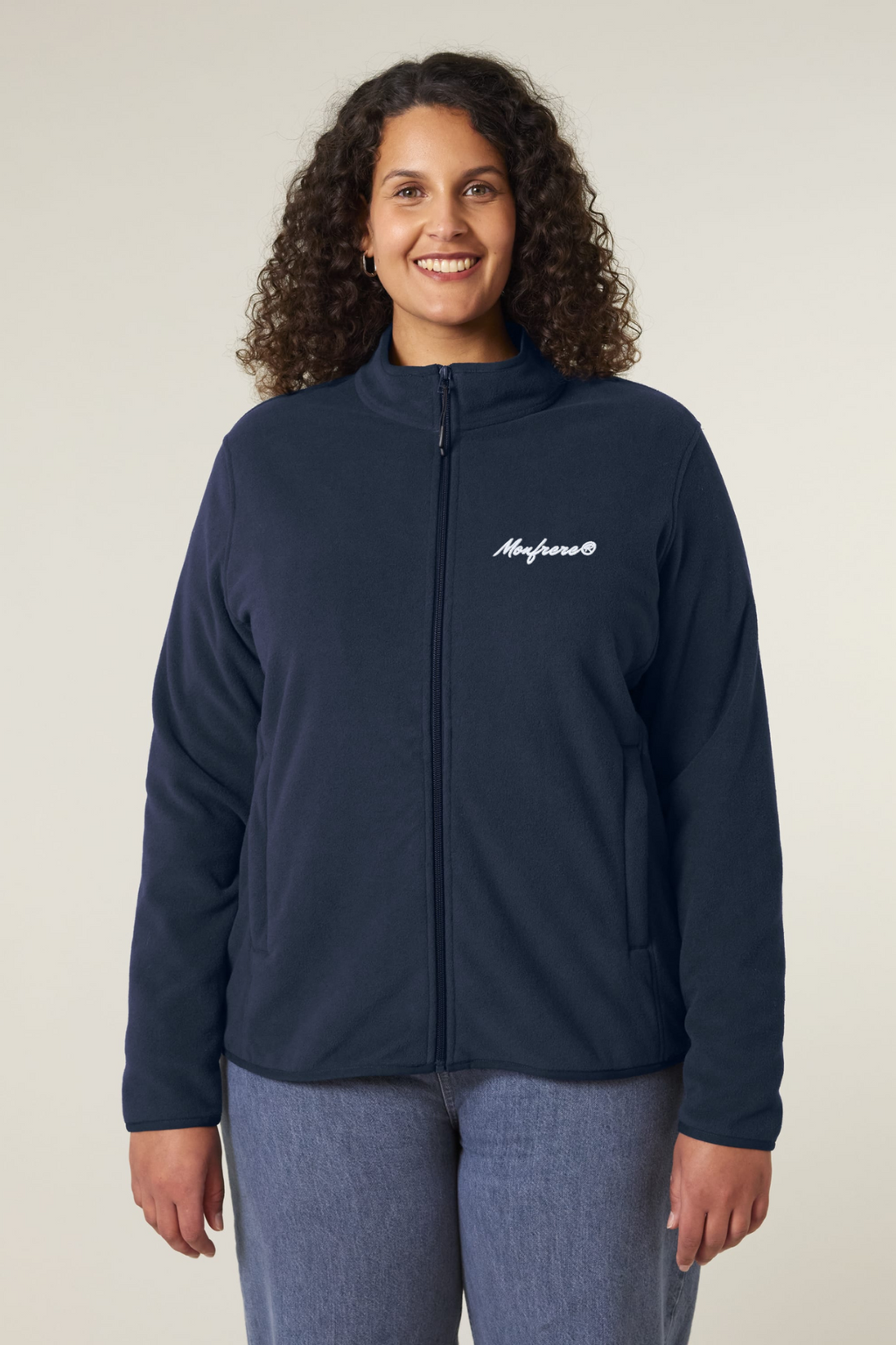 White Label Damen-Fleecejacke mit Stickerei