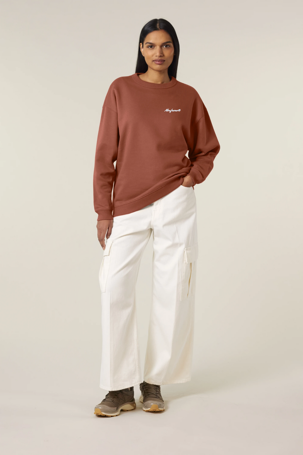 White Label Stick Oversize Damen Crewneck Sweatshirt