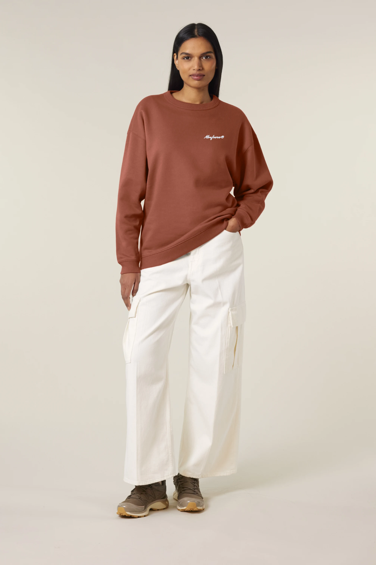 White Label Stick Oversize Damen-Crewneck-Sweatshirt