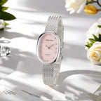 Sunlifex Oval Gold Weizenkorn Uhr - Kleines Zifferblatt, Damen
