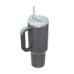 40 oz Becher mit Griff und Strohhalm, isoliert, auslaufsicher, Vakuum-Kaffeetasse aus Edelstahl mit Deckel, konischer Becher, Geschenke für Valentinsliebhaber, geeignet für Auto, Fitnessstudio, Büro, Reisen