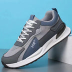 Herren Colorblock Mesh-Schuhe Modisch Lässig Schnür-Sneaker Outdoor Atmungsaktiv Lauf-Sportschuhe