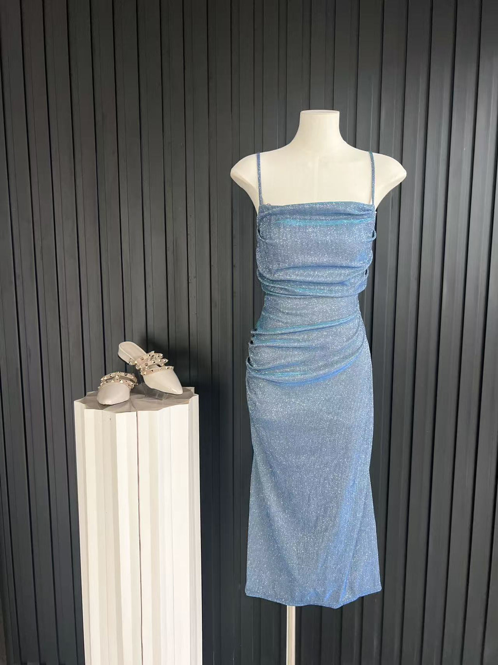 Robe Décolleté Plongeant Chic Intellectuel Nouveauté Printemps