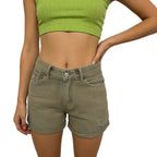 Casual Retro Distressed Womens Denim Shorts