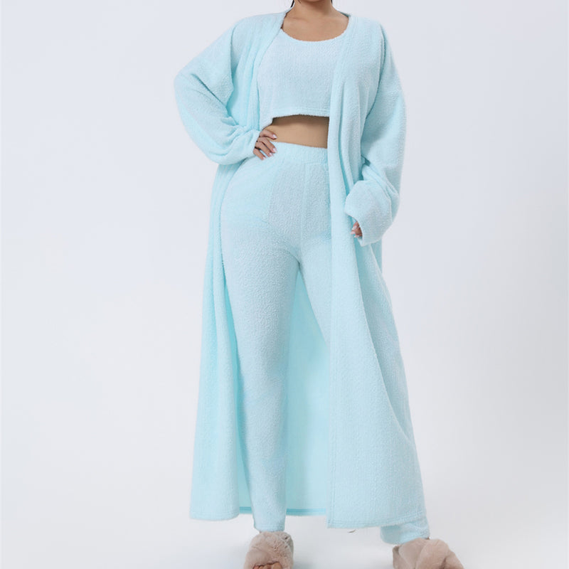 Ensemble de pyjama douillet, 3 pièces
Loungewear femme, doux et chaud