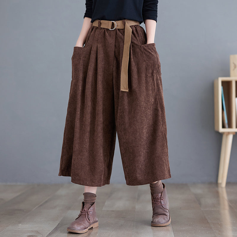 Pantalon large Capri mode femme