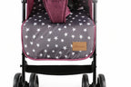 Bemesu Reisebuggy Kompaktkinderwagen mit 360°-Schwenkrädern, Kinderwagen mit 5-Punkt-Gurt, Kinderwagen 360° verstellbare Fahrtrichtung, Kinderbuggy klappbar bis 15kg, 0–3 Jahre, Lila